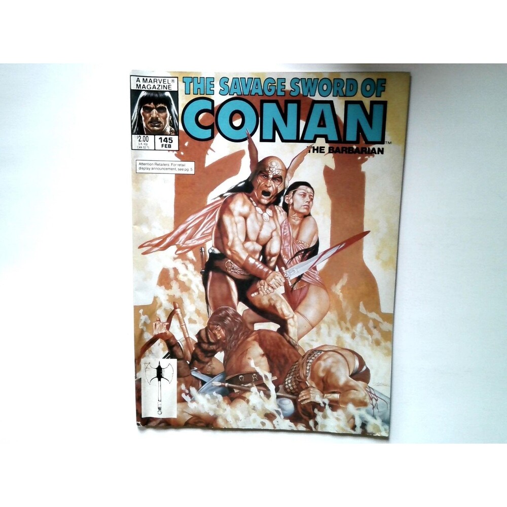 Savage Sword of Conan #145 Marvel Magazine February 1988